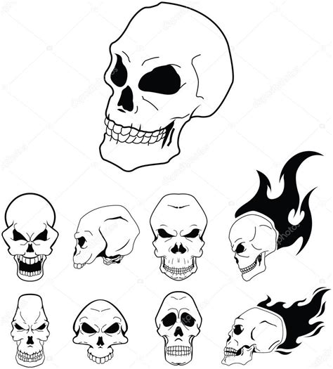 skull symbol stock vector  funwayillustration