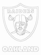 Raiders Coloring Logo Pages Outline Nfl Oakland Football Broncos Printable Drawing Redskins Template Color Logos Dodgers Team Sport Los Denver sketch template