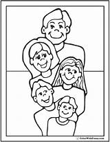 Coloring Dad Family Mom Pages Fathers Father Kids Happy Drawing Printable Number Color Children Three Getcolorings Print Getdrawings Colorwithfuzzy sketch template