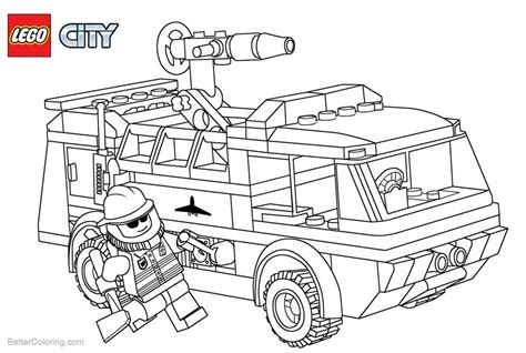 lego firefighter coloring pages