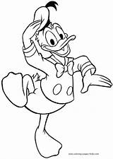 Coloring Pages Disney Duck Donald Daisy Kids Color Printable Sheets Found sketch template