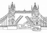 Bridge Coloring Pages London Tower Emma Farrarons Print sketch template