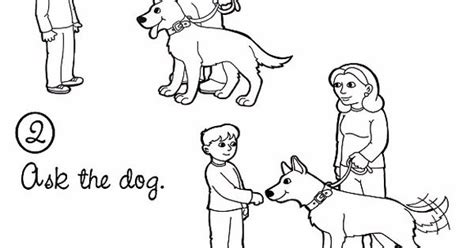 dog safety colouring pages dogs  defense   pets pinterest