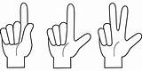 Hand Fingers Counting First Pixabay sketch template