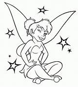 Coloring Pages Tinkerbell Print Printable Tinker Bell Kids Girls sketch template