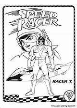 Coloring Speed Racer Pages Popular sketch template