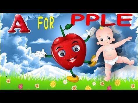 apple nursery rhyme collection abc song alphabets song