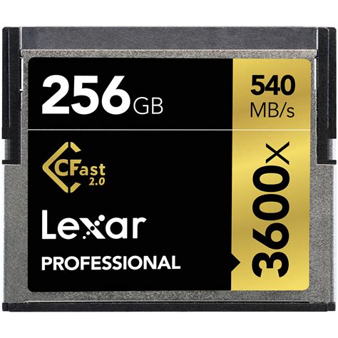 Lexar 256gb Professional 3600x Cfast 2 0 Memory Lc256crbna3600