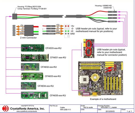 computer usb wiring schematic