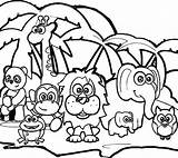Rainforest Coloring Animal Pages Animals Kids Forest Sheets Color Getdrawings Getcolorings Drawing Printable Clipartmag Colouring sketch template