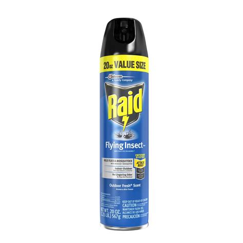 raid  oz outdoor fresh flying insect killer vii   home depot