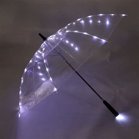 dorakitten stage umbrella decorative transparent portable windproof glow led light umbrella