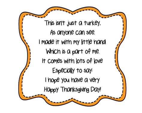 turkey handprint poem printables thanksgiving poems thanksgiving