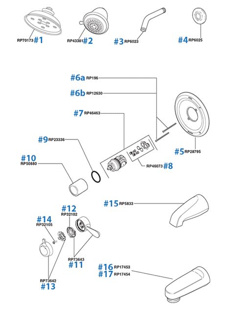 delta monitor shower faucet parts diagram  bios