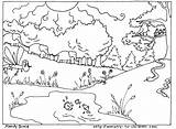 Creation Coloring Pages Days Seven Getcolorings sketch template