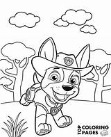 Coloring Patrol Paw Tracker Pages Printable Color Print Sheets Topcoloringpages Getcolorings Pup sketch template