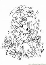 Coloring Pages Fairy Moments Precious Book Printable sketch template