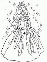 Barbie Coloring Pages Princess Doll Drawing Printable Line Colouring Dolls Kids Printouts Painting Disney Girl Games Color Figure Colour Without sketch template