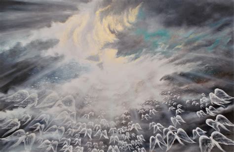 heavenly host oil painting   collins absoluteartscom