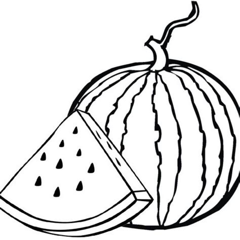 sweet  fresh watermelon coloring pages  children  families