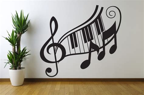 note treble clef wall art decal