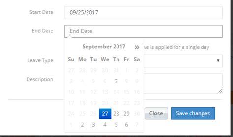 javascript displaying start date    date datepicker stack overflow