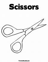 Scissors Scissor Comb sketch template