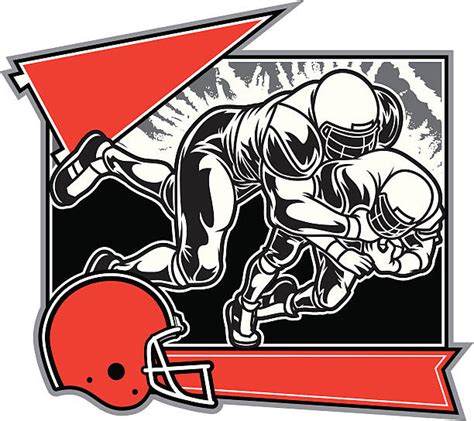 Best Football Tackle Illustrations Royalty Free Vector