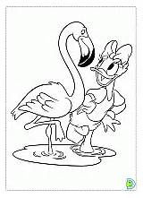 Coloring Dinokids Book Coloringdisney Daisy Duck sketch template