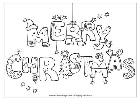merry christmas christmas coloring cards  christmas coloring