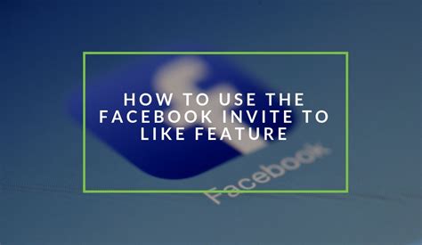build  facebook audience    invite   feature nichemarket