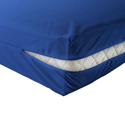 unversteppter matratzenbezug blau matratzenschutznet