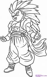 Gotenks Dragon Ball Dbz Draw Step Drawing Coloring Super Drawings Gohan Pages Imagens Printable Cartoons Dragoart Pequeno sketch template