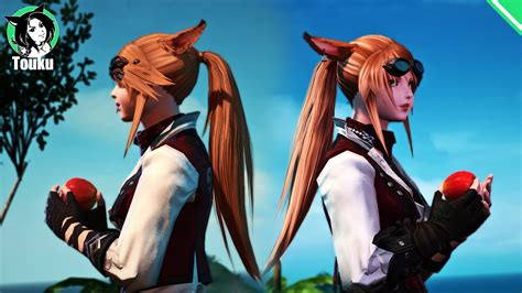 ffxiv practical ponytails hairstyle