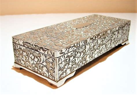 jewelry box silver plated brass fabric catawiki