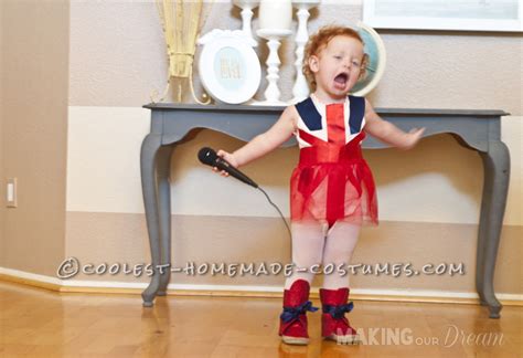 cute ginger spice toddler costume