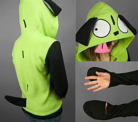 Gir From Invader Zim Costume Hoodie Made To Order Etsy