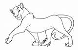 Base Lioness Lineart Mspaint sketch template