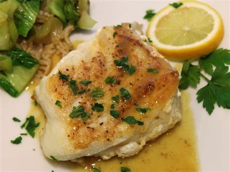 Chilean Sea Bass With A Pineapple Dijon Pan Sauce