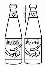 Mewarnai Botol Minuman Sirup Sketsa Dapur Kartun Peralatan Benda sketch template