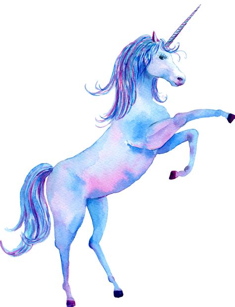 unicorn watercolor painting poster canvas print  unicorn png