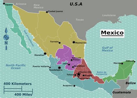 carte du mexique gambaran
