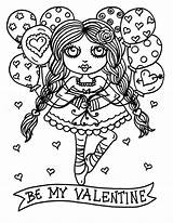 Valentine Sweethearts Digi Cardmaking Stamps Meisjes sketch template