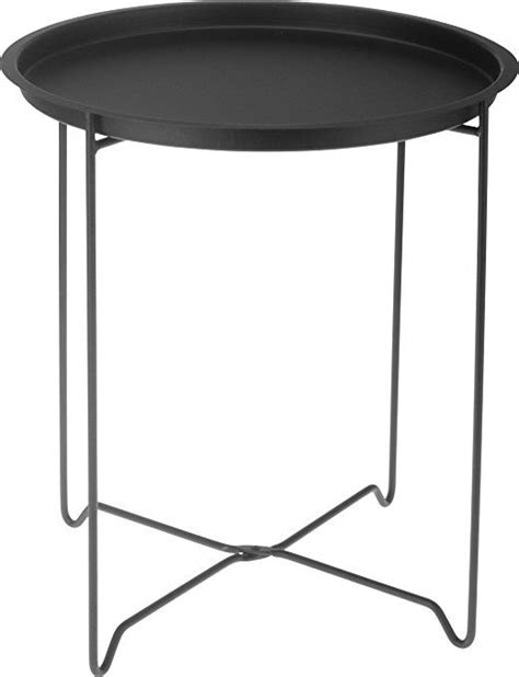 tisch schwarz rund metalltisch beistelltisch nachttisch tisch