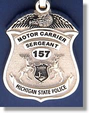 michigan state police badge charms