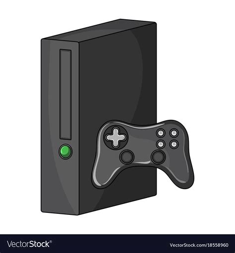 Game Console Single Icon In Cartoon Style For Vector Image