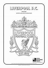 Liverpool Coloring Pages Logo Soccer Cool Logos Fc Printable Print Colouring Football Clubs Sheets League Color Kids Flag Champions Choose sketch template