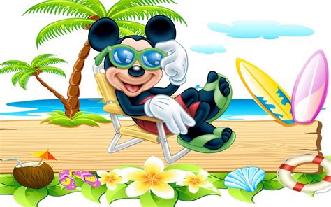 mickey mouse   beach wallpapers disney characters wallpaper