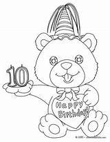 Birthday Coloring Candle Pages Years Print Hellokids Color Online sketch template
