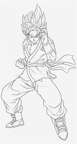 Goku Ssgss Dbz Line Albanysinsanity Dragon Vegito Dibujo Colorear24 Kindpng sketch template